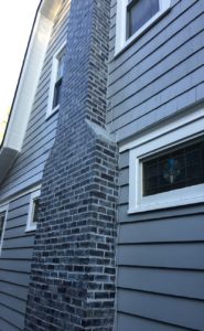 Chimney in Madison - Reprinted and Painted by Gikas Painting & Contracting