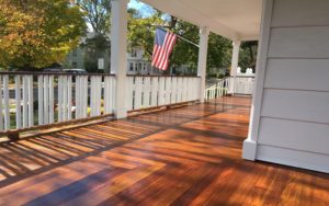 Porch Floor Refinished by Gikas Painting & Contracting