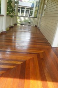 Porch Floor Refinished in Ridgewood by Gikas Painting & Contracting